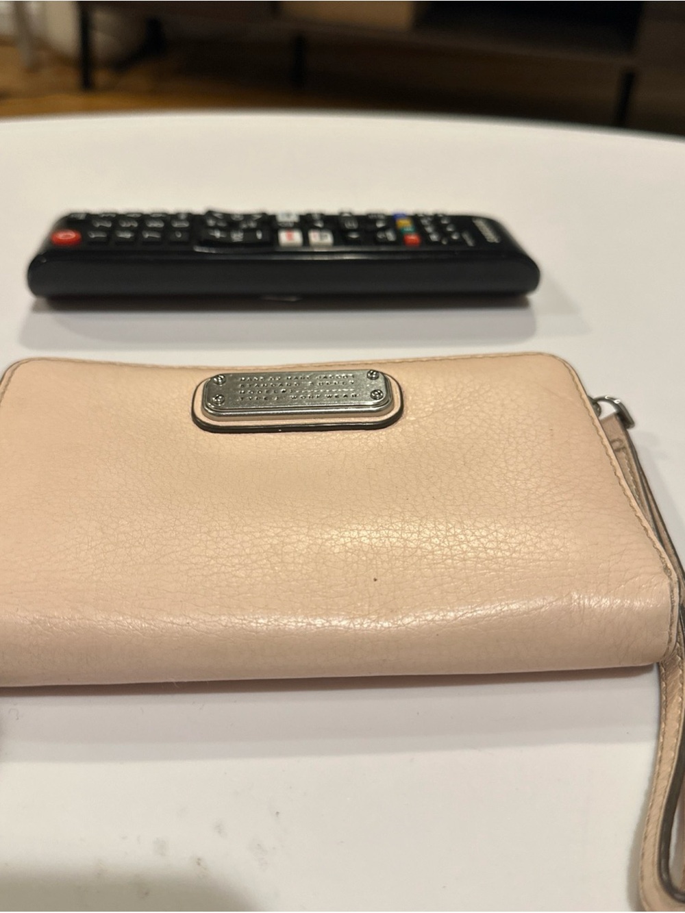Marc By Marc Jacobs Pale Blush Leather Wristlet